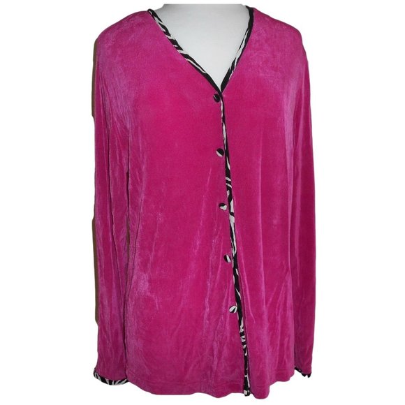 Popovitch Small Pink Cardigan Sweater - Picture 1 of 8